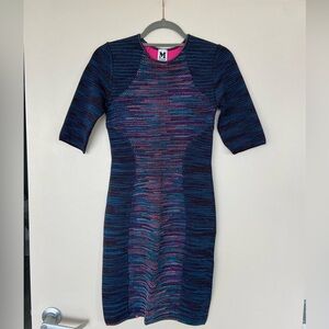 M Missoni multi color bodycon dress
